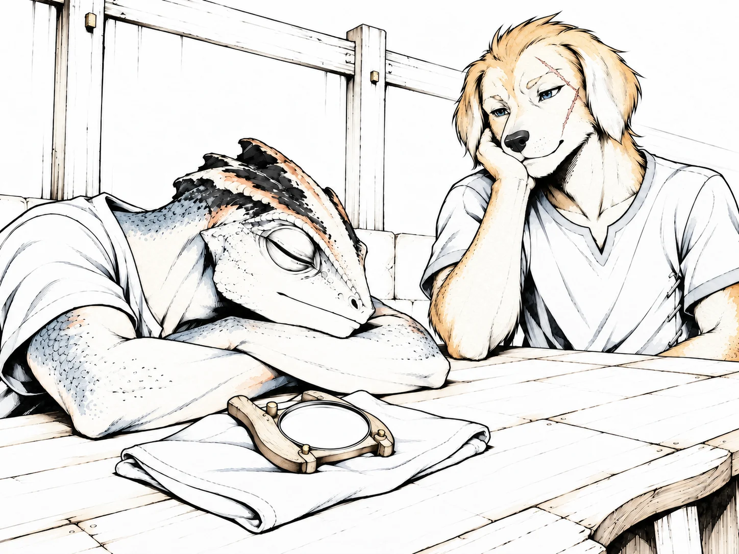 A collection of studies, not a comic chapter.