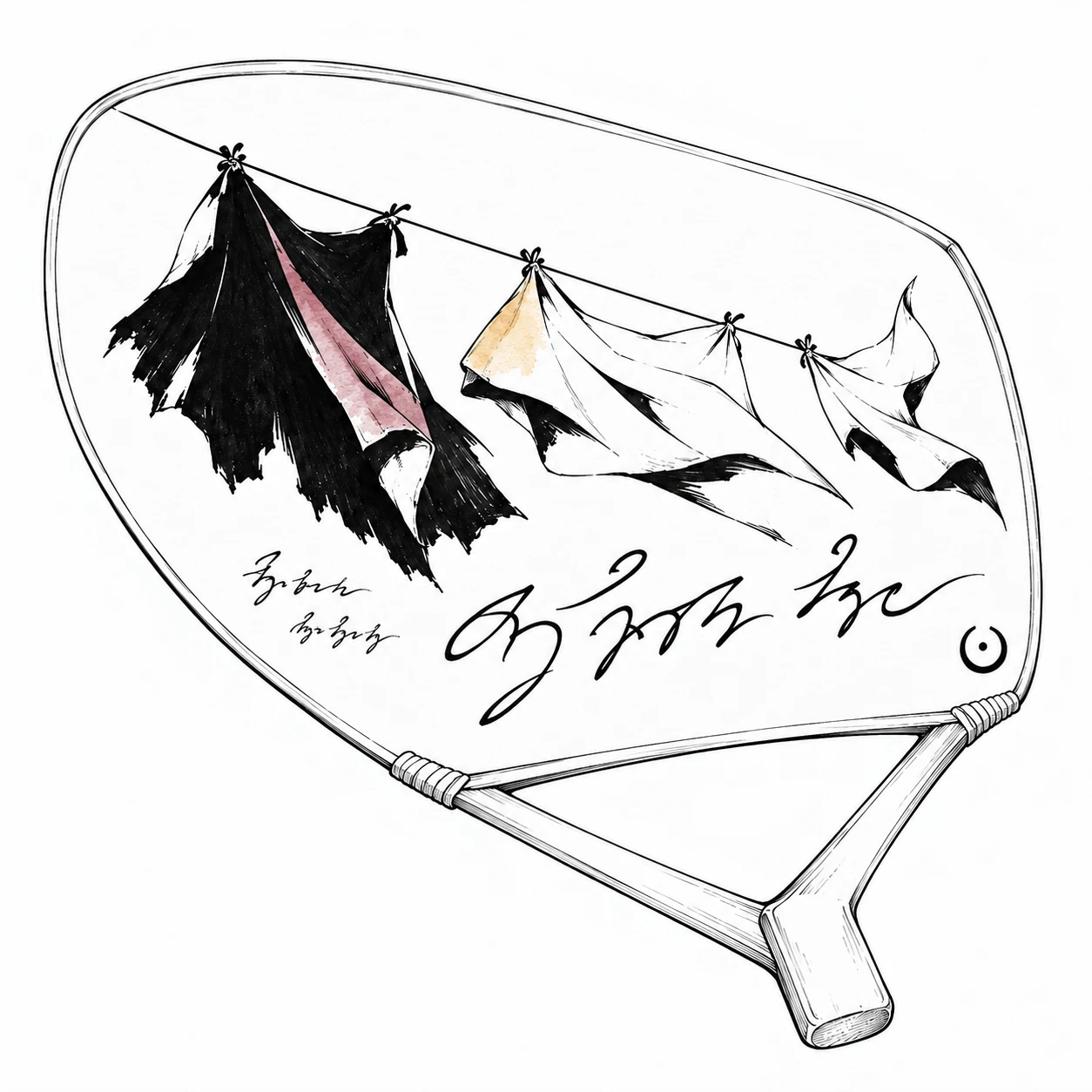 A fan made as a gift
